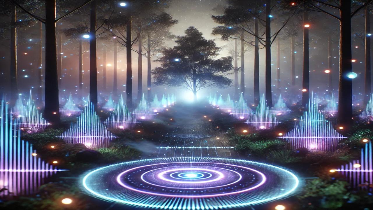 Sound design for interactive light installation