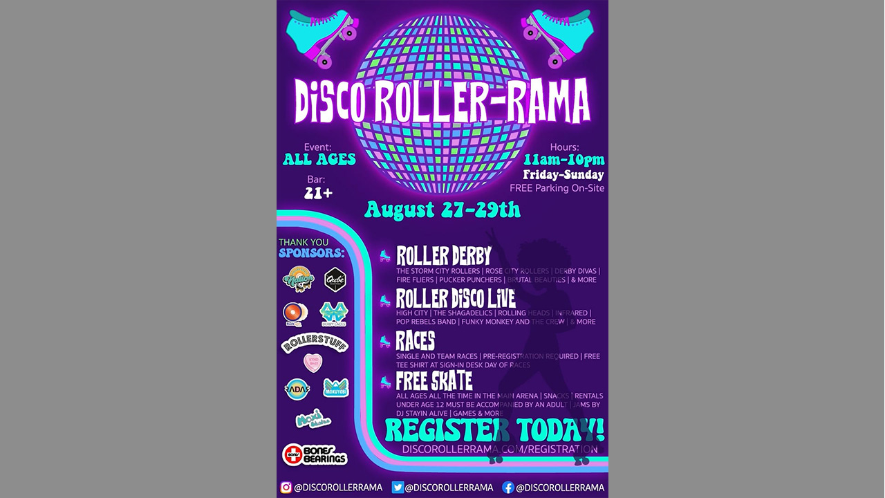 Retro animated event poster